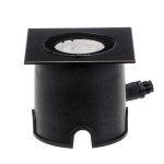 Suslight | SMALL TERRA FOCUS SQUARE BLACK 2.5W | Grondspot